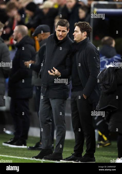 DORTMUND L R Borussia Dortmund Sporting Director Sebastian Kehl