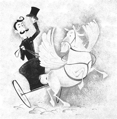 Иллюстрация Двуколка в стиле 2d, книжная графика | Illustrators.ru