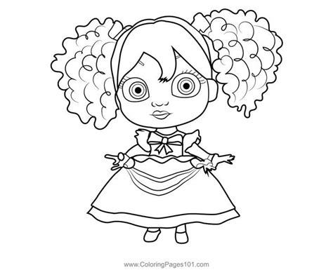 Poppy Poppy Playtime Coloring Page Forest Coloring Pages, Poppy ...