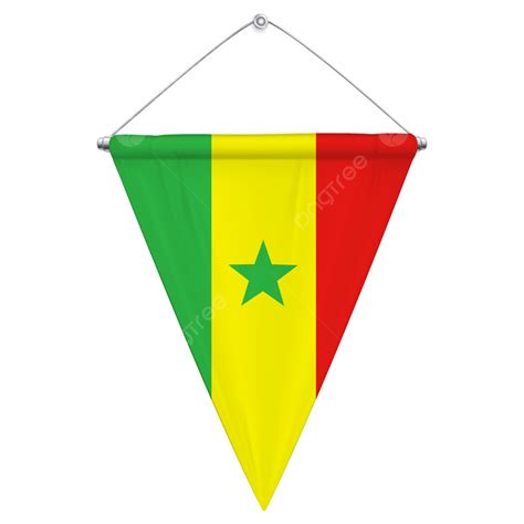 Bandera Del Banderín Del Triángulo Senegal Png Triángulo Banderín