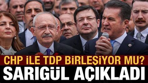 Sarıgül açıkladı Türkiye Değişim Partisi CHP ile birleşiyor Haber 7