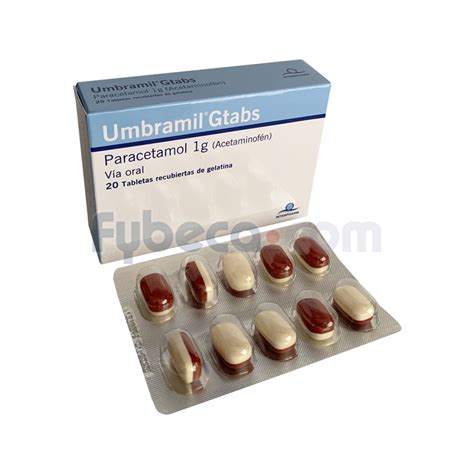 Umbramil G Tabs Caps Blanda 1 G C 20 Suelta Fybeca