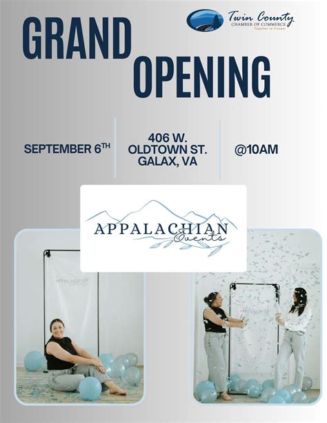 Appalachian Events Grand Opening, 406 E Oldtown St, Galax, VA 24333
