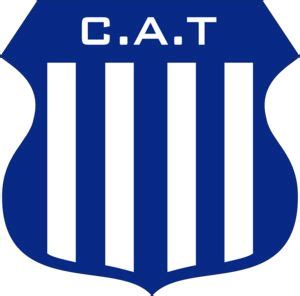 A Blue And White Shield With The Word Gat On It S Side In Front Of A