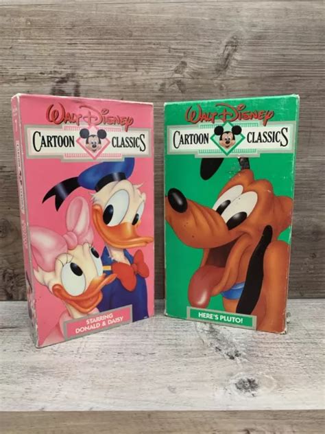 2 Walt Disney Cartoon Classics 7 Donald Duck Daisy And 5 Heres Pluto