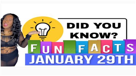 Fun Facts About January Th Youtube