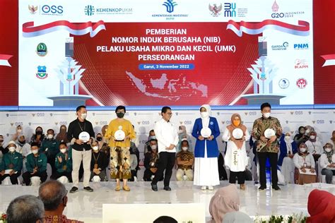 Kementerian Investasi Serahkan NIB Bagi 550 Pelaku UMK Garut ANTARA News