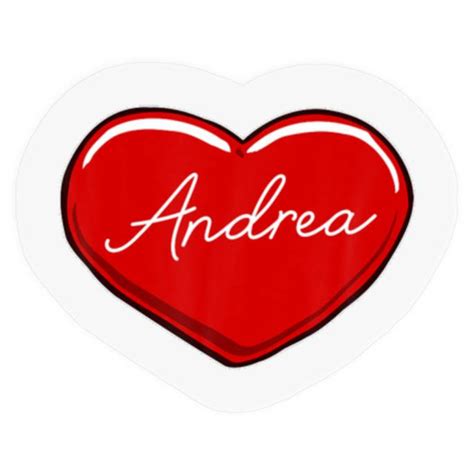 Hand Drawn Heart Andrea First Name Hearts I Love Stickers Sold By