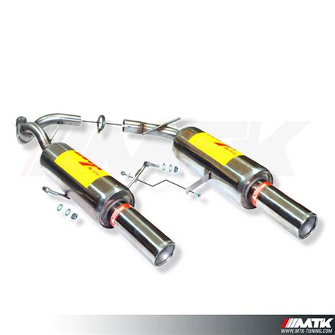 Silencieux Sport Inox Rc Racing Pour Renault Clio 2 Rs