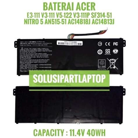 Jual Baterai Acer Aspire E E Es V E E