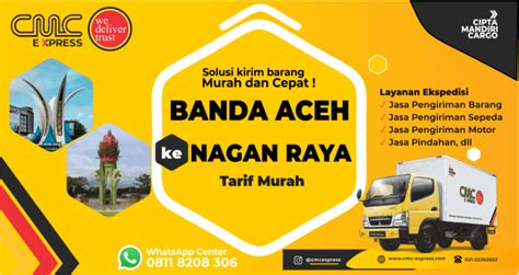 Ekspedisi Banda Aceh Ke Nagan Raya Tarif Murah Min 10 Kg 2023 CMC