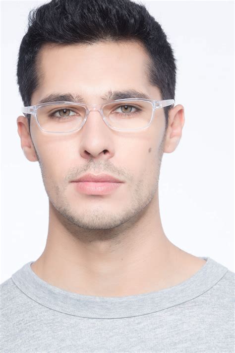 Versus Rectangle Clear Full Rim Eyeglasses Eyebuydirect Canada