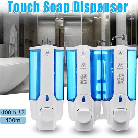 Buy 400800ml Wall Mounted Soap Dispenser Shower Shampoo Hand Washing Pump Bathroom At