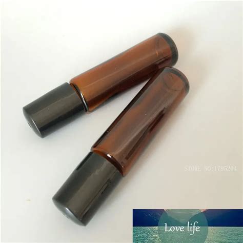 Wholesale Ml Empty Amber Glass Essential Oil Roll On Bottle Vials