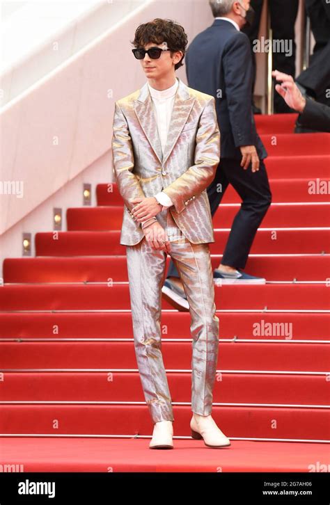 Cannes, France, 12 July 2021 Timothee Chalamet arriving at The French ...