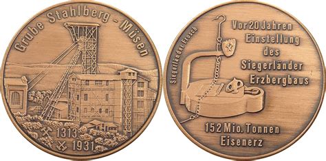 BRD MEDAILLE BERGBAU GRUBE LOUISE BÜRDENBACH VZ MA Shops