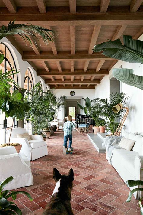 Modern Spanish Style House Interior Luxury And Elegant Porch Design