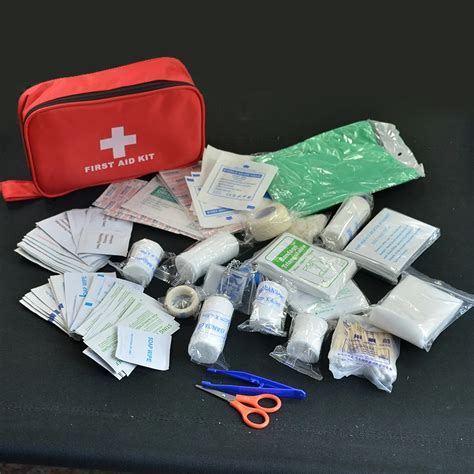 Pcs Pack Safe Travel First Aid Kit Camping Hiking Medical Emergency