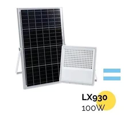 Reflecor Solar Led 100w Litex Lx930 Color De La Carcasa Blanco Color De