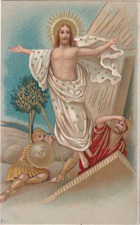 Resurrection Of Jesus Christ Easter Postcard C 1910s Ephemera