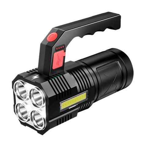 rechargeable spotlight flashlight high lumens handheld spotlightled