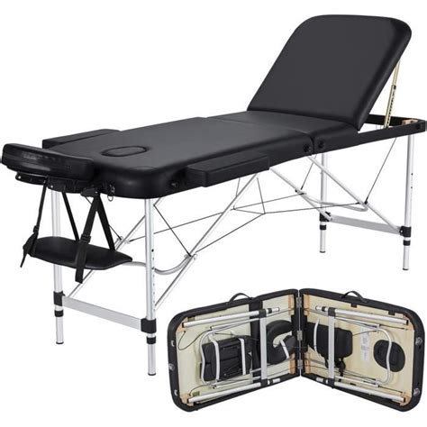 Table De Massage Pliante 3 Zones Aluminium 185 62 Cm Lit De Massage