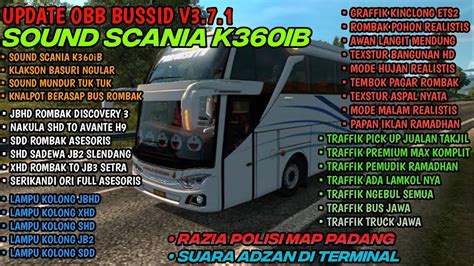 RILIS OBB BUSSID V3 7 1 SOUND SCANIA K360iB GRAFIK SUPER HD ETS 2