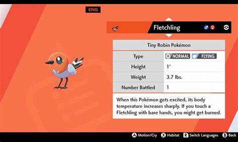 Where to find Fletchling in Pokémon Sword and Shield s Isle of Armor DLC