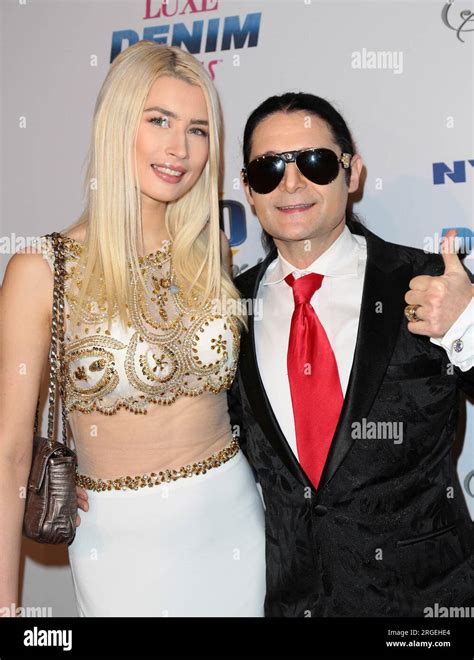 August Th Actor Corey Feldman And His Wife Fashion Model