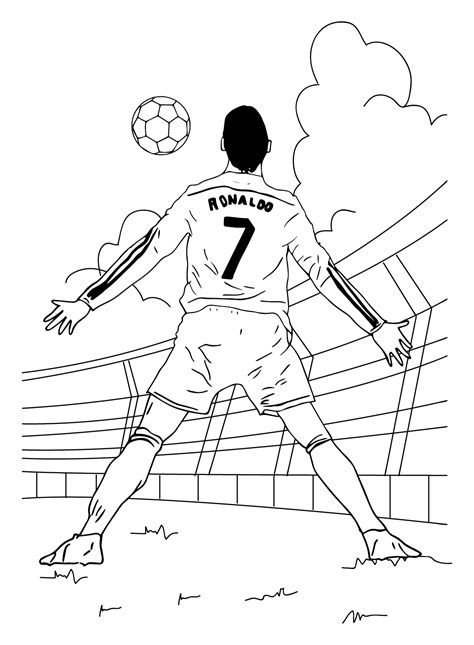 Cristiano Ronaldo Desenho Para Colorir - BRAINCP