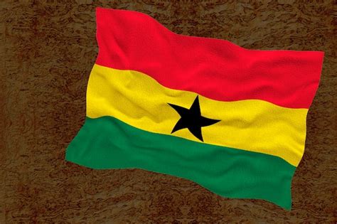 Premium Photo | National flag of Ghana Background with flag of Ghana