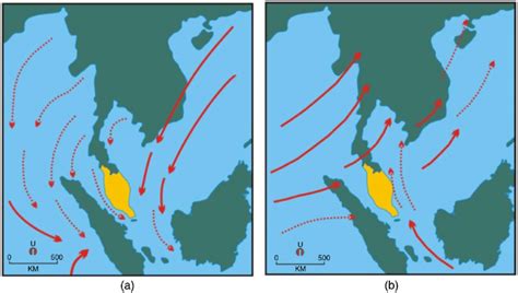 A Northeast Monsoon And B Southwest Monsoon Wind Directions