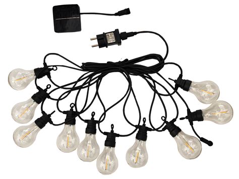 Guirlande lumineuse extérieur connectable 10 globes transparents LED