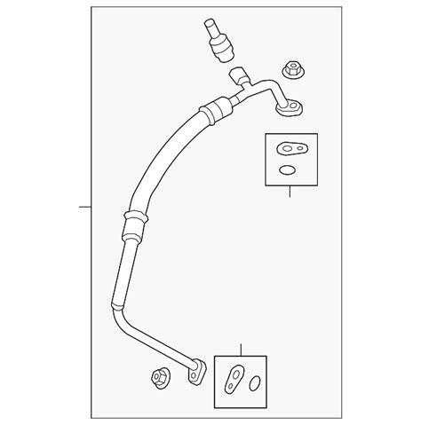 Da Z A B Ford A C Refrigerant Suction Hose Fairway