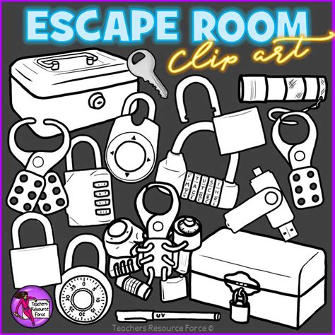 Escape room / Break out clip art