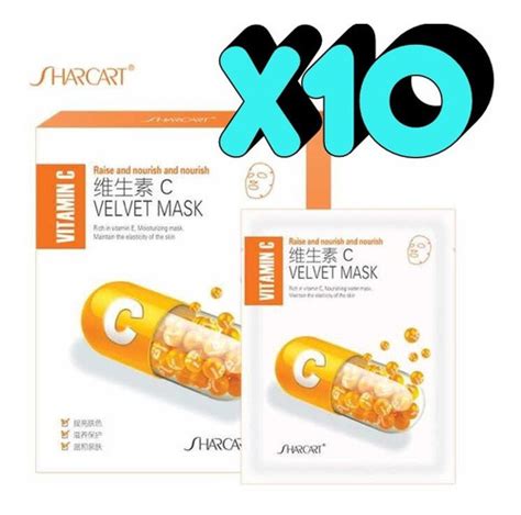 10 Mascarillas Coreanas Sharcart Vitamina C Manchas 115 KO BEAUTY