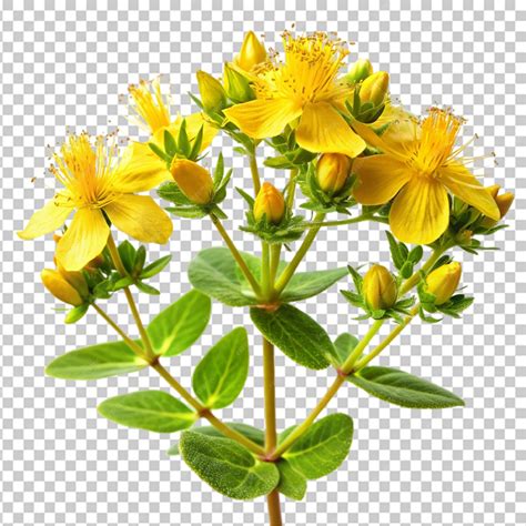 Premium PSD | St john s wort plant on transparent background