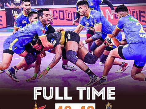 Pkl Telugu Titans Fight Back To Earn Tie Against Tamil Thalaivas