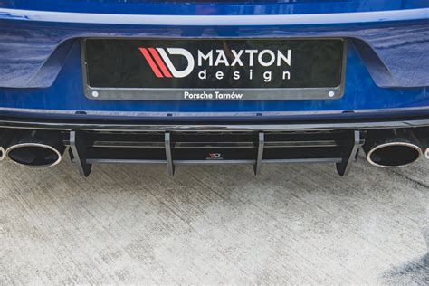 Maxton Design Racing Rear Diffuser Vw Golf R Facelift Tuned