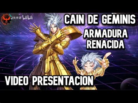 Cain De Geminis Armadura Renacida Video Presentacion Saint Seiya