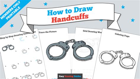 How to Draw Handcuffs - Really Easy Drawing Tutorial