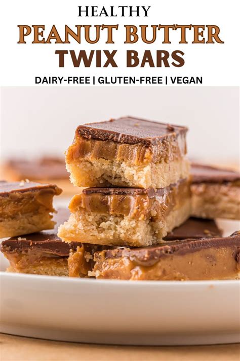 Healthy Peanut Butter Twix Bars The Dairy Free Menu Recipe In