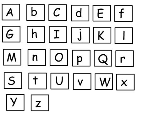 Printable Upper And Lower Case Letters - Printable Word Searches