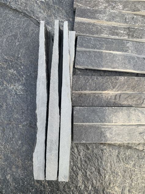 Ripple Finishing Grey Slate Wall Cladding Panels From Viet Nam