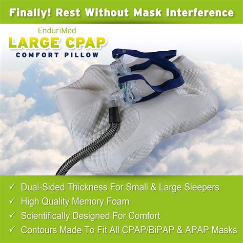 Memory Foam Cpap Pillow For Stomach Back And Side Sleepers