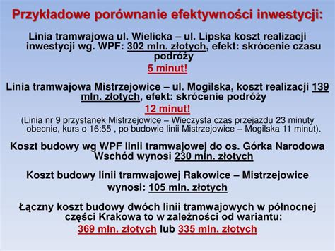 Ppt Kierunki Rozbudowy Sieci Tramwajowej W Krakowie W Latach