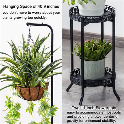 Copree Tier Hanging Plant Stand Pack Space Saving Iron Planter