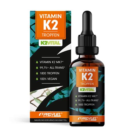 Vitamin K2 MK7 1800 Tropfen Mit Bioaktivem K2VITAL