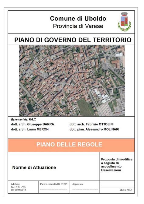 Pdf Piano Delle Regole Norme Tecniche Di Attuazione