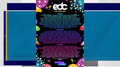 Edc 2022 Vegas Lineup Announcement Clipart